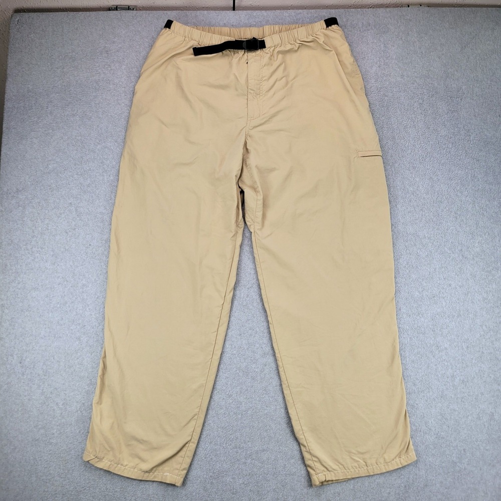 Patagonia Gi II Hiking Pants Mens XL Beige Nylon Buckle Belt Cargo 55023SP Hike